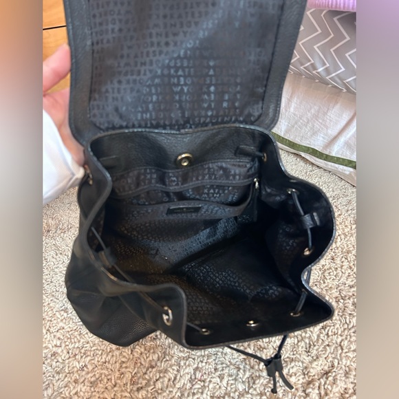 Kate Spade Black Drawstring Backpack - Picture 3 of 7